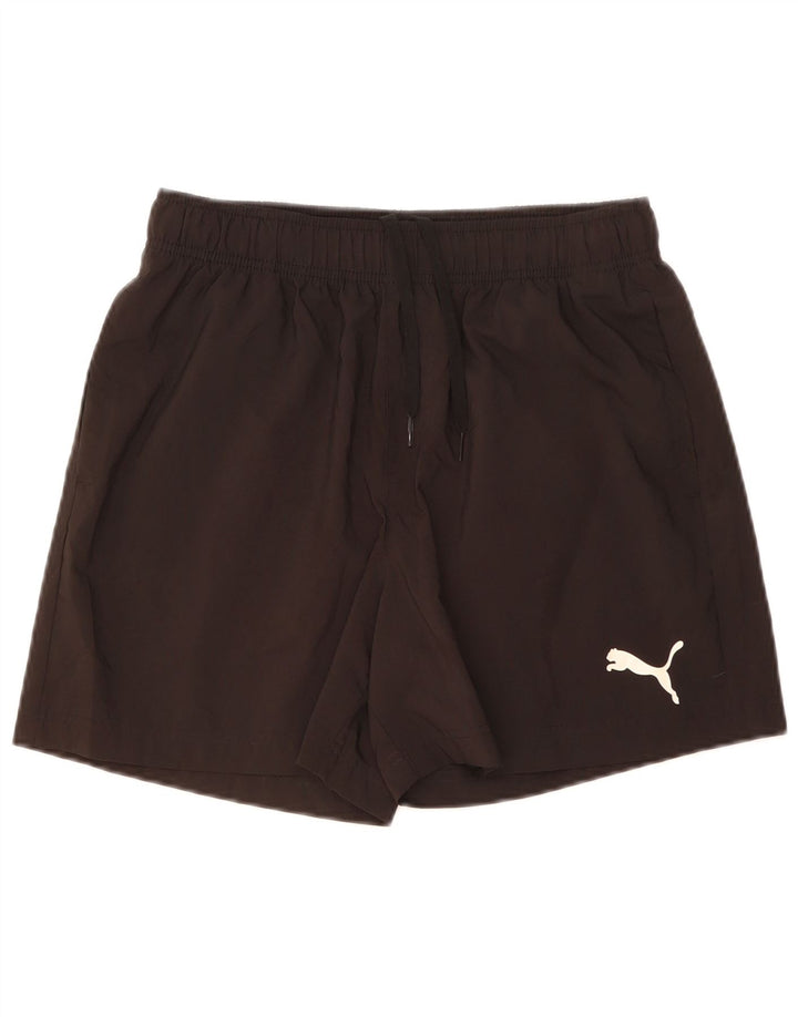 Shorts esportivos masculinos Puma médio preto poliéster