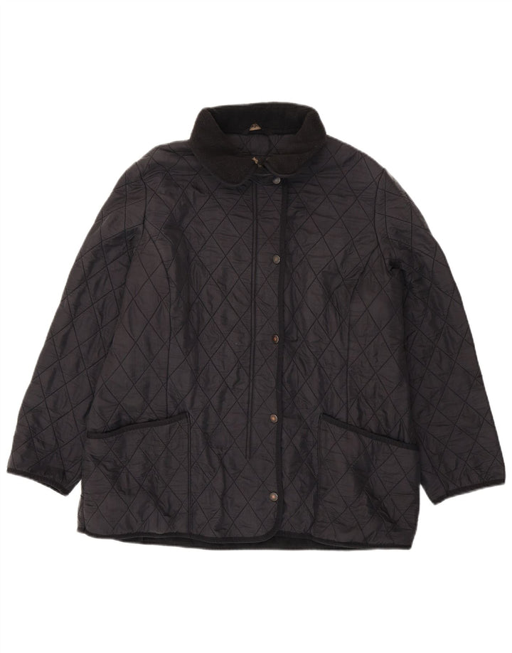 Jaqueta acolchoada feminina BARBOUR UK 20 2XL poliamida preta