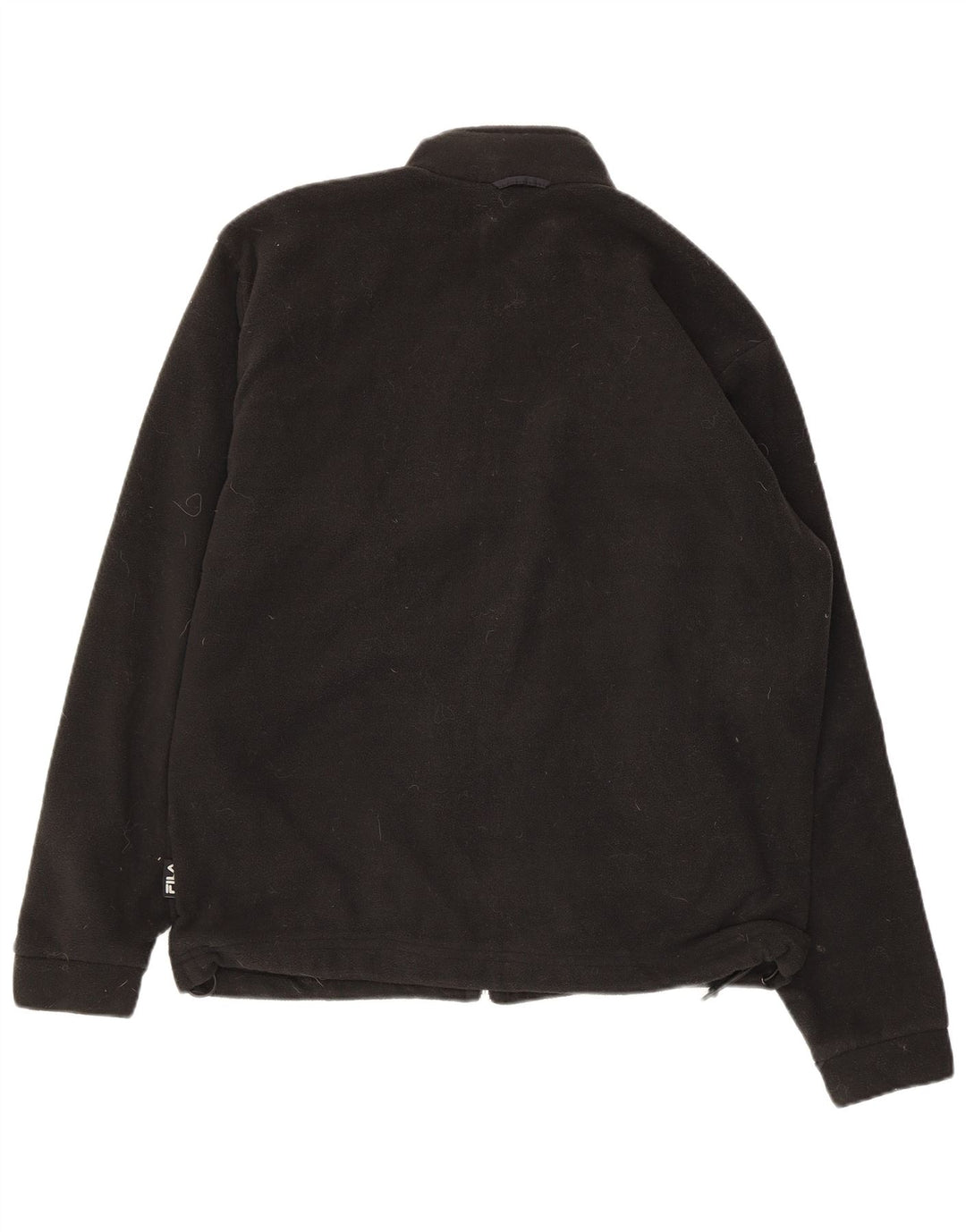 Jaqueta de lã masculina FILA UK 40 grande poliéster preto