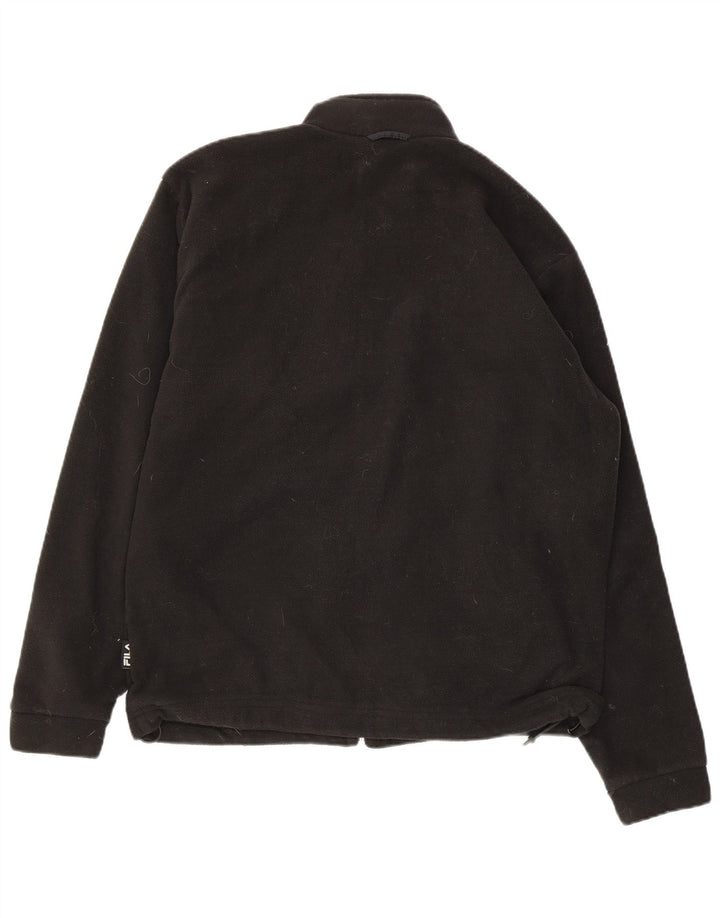 Jaqueta de lã masculina FILA UK 40 grande poliéster preto