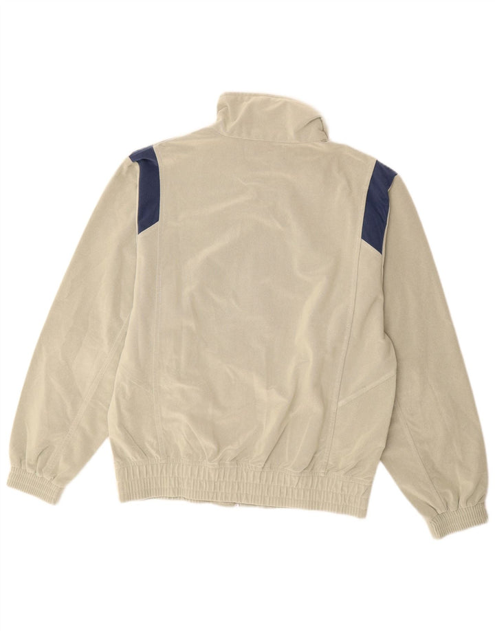 KAPPA Mens Treino Top Jacket Pequeno Bege Colourblock Poliéster