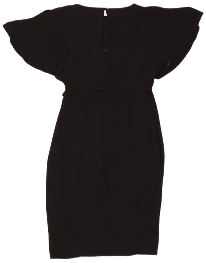 Vestido bainha feminino Coast UK 14 poliéster preto médio