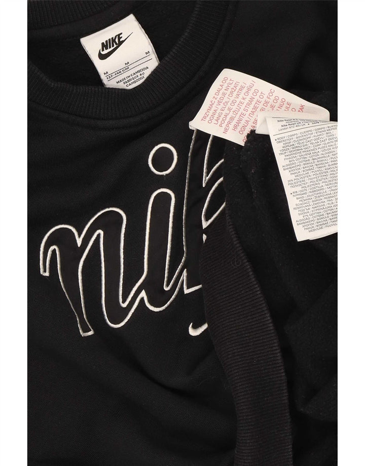 Suéter Nike feminino oversized crop 10-11 anos médio preto