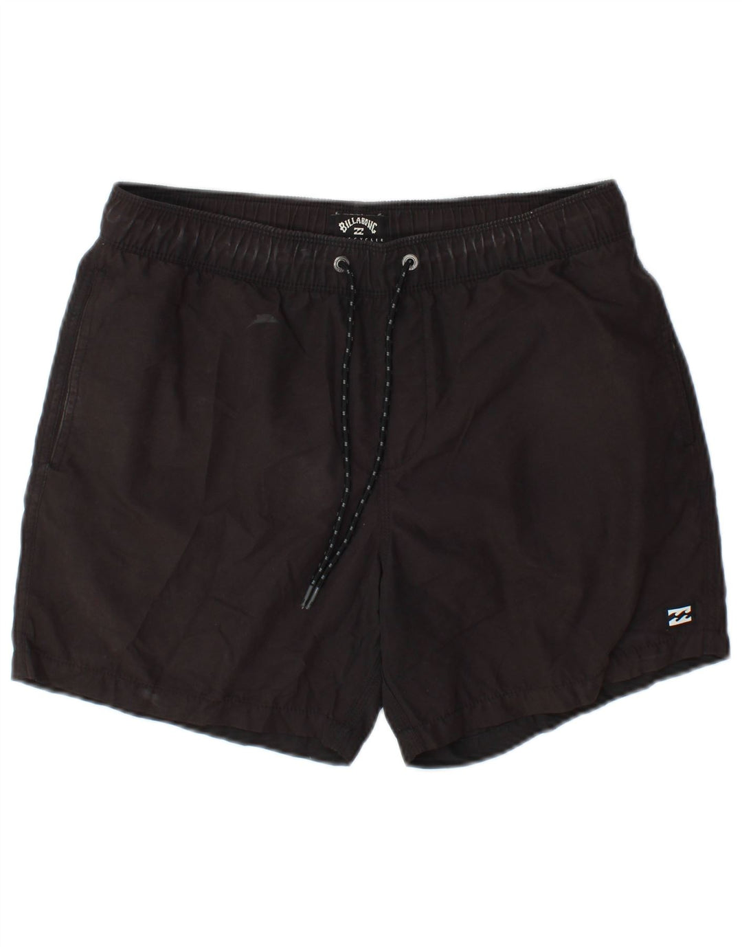 Shorts esportivos femininos Billabong UK 14 poliéster cinza médio
