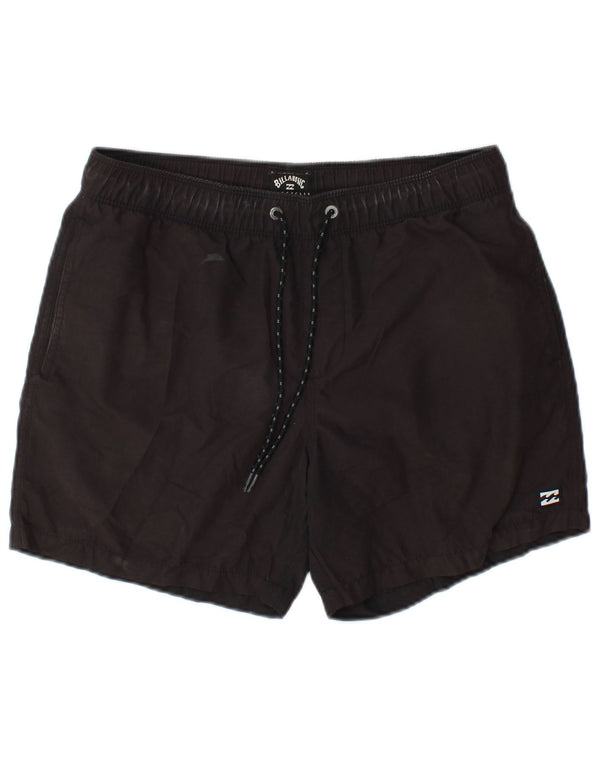 Shorts esportivos femininos Billabong UK 14 poliéster cinza médio
