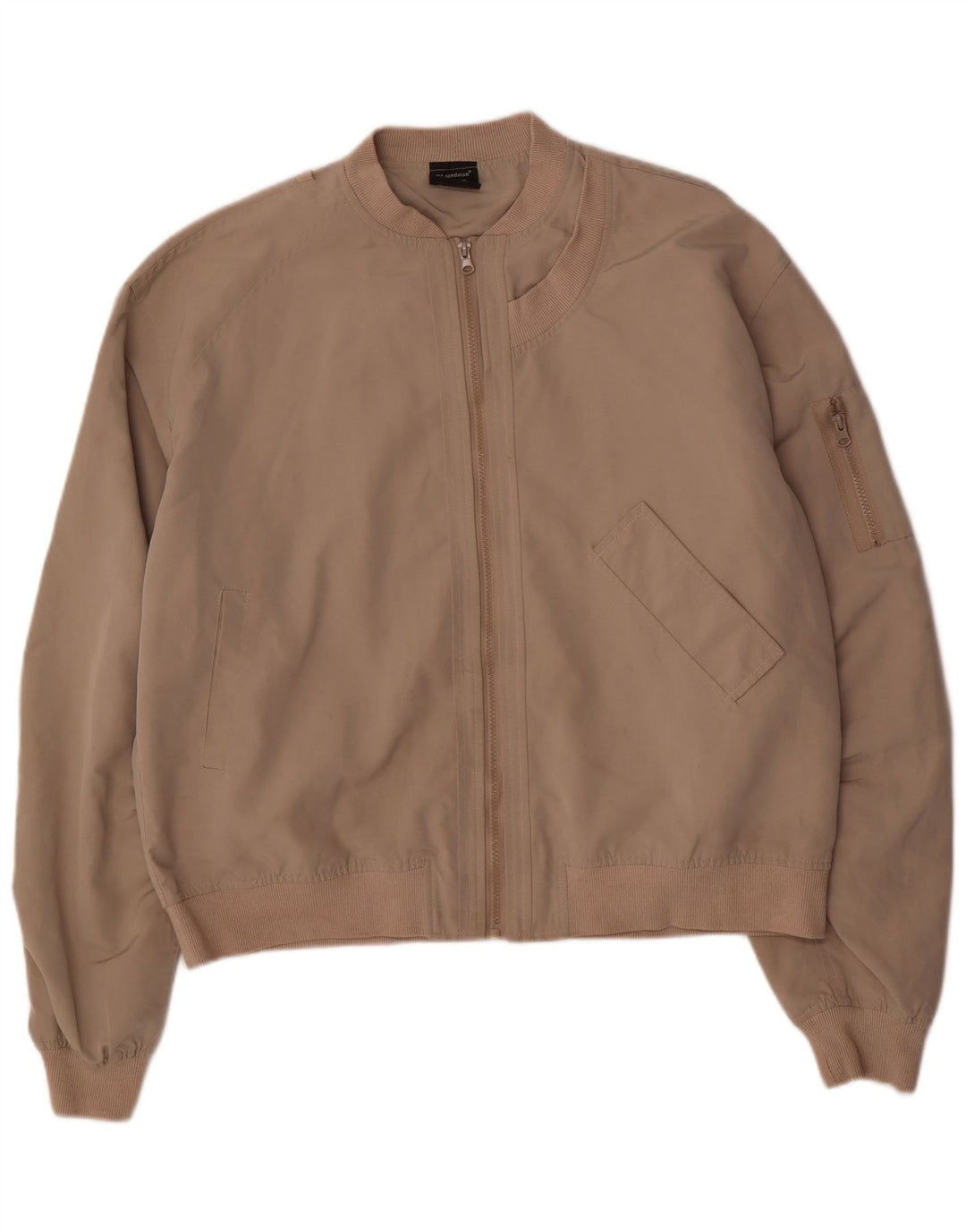 Jaqueta bomber masculina vintage UK 42 XL bege