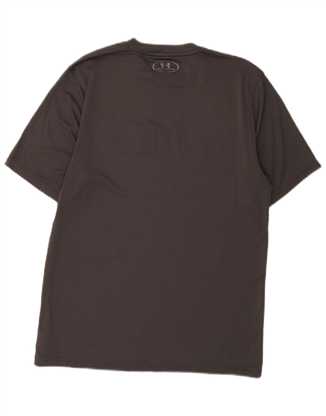 Camiseta masculina Under Armour Heat Gear Graphic Camiseta pequena cinza poliéster