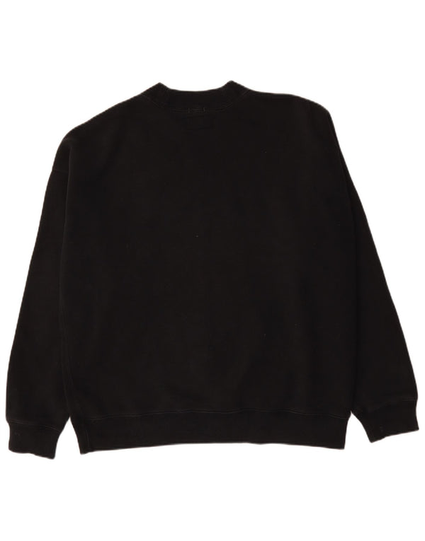 Abercrombie & Fitch Mens Oversized Sweatshirt Jumper Medium Black Cotton