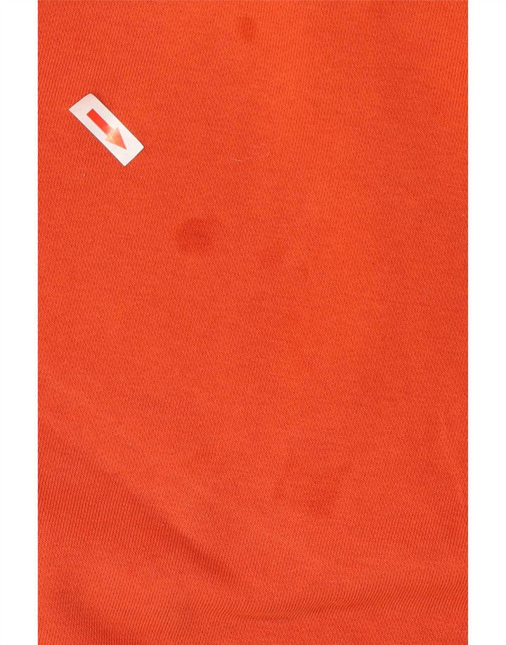 Adidas Mens Hoodie Jumper Médio Algodão Laranja