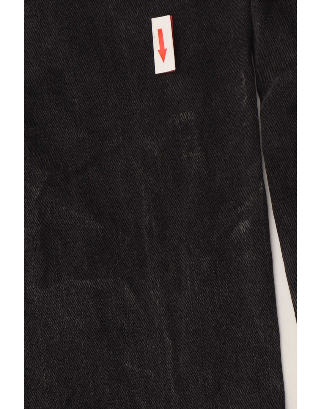 Calça jeans reta feminina Chaps US 6 médio W30 L30 algodão cinza