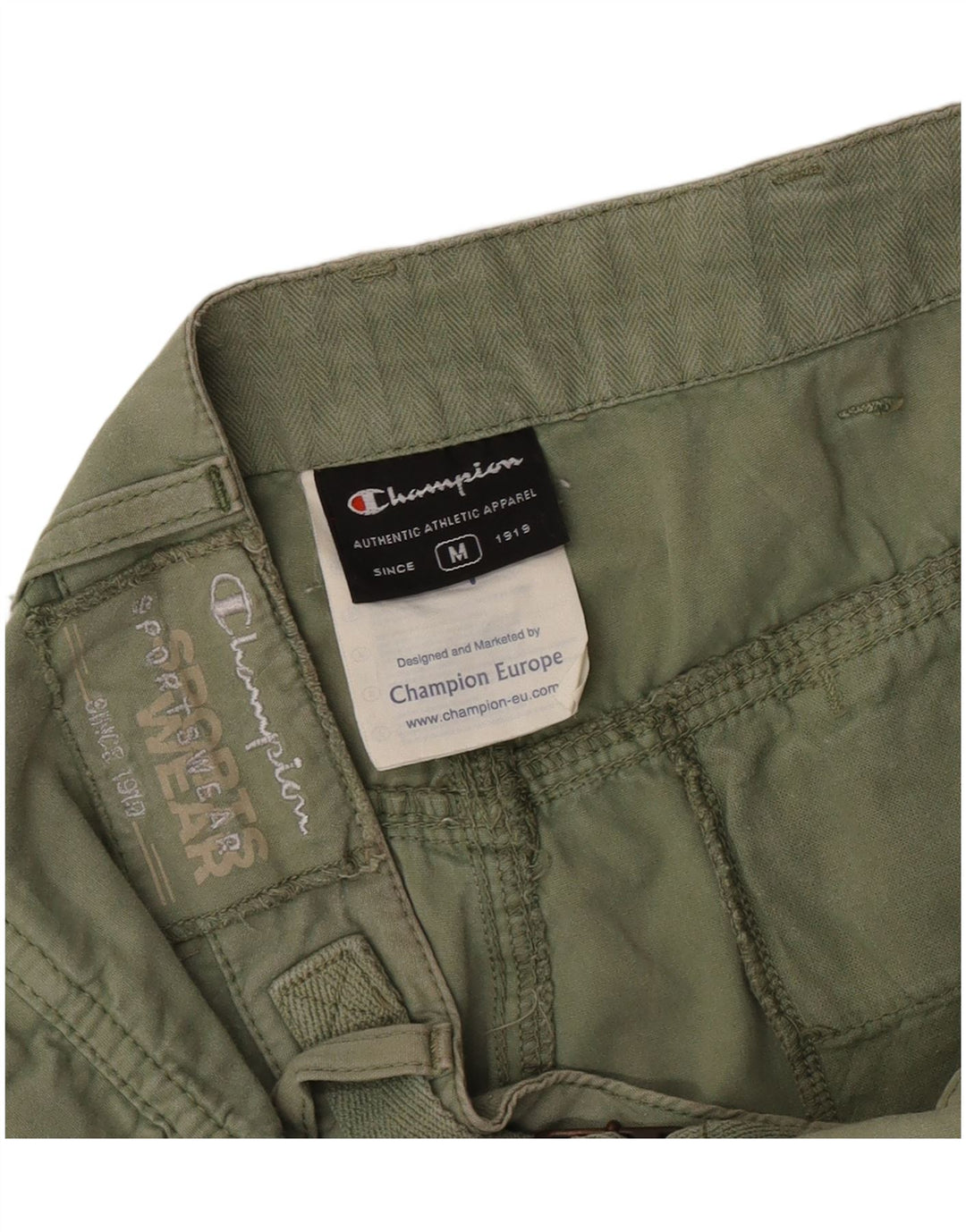 Shorts cargo masculino Champion médio W30 algodão verde