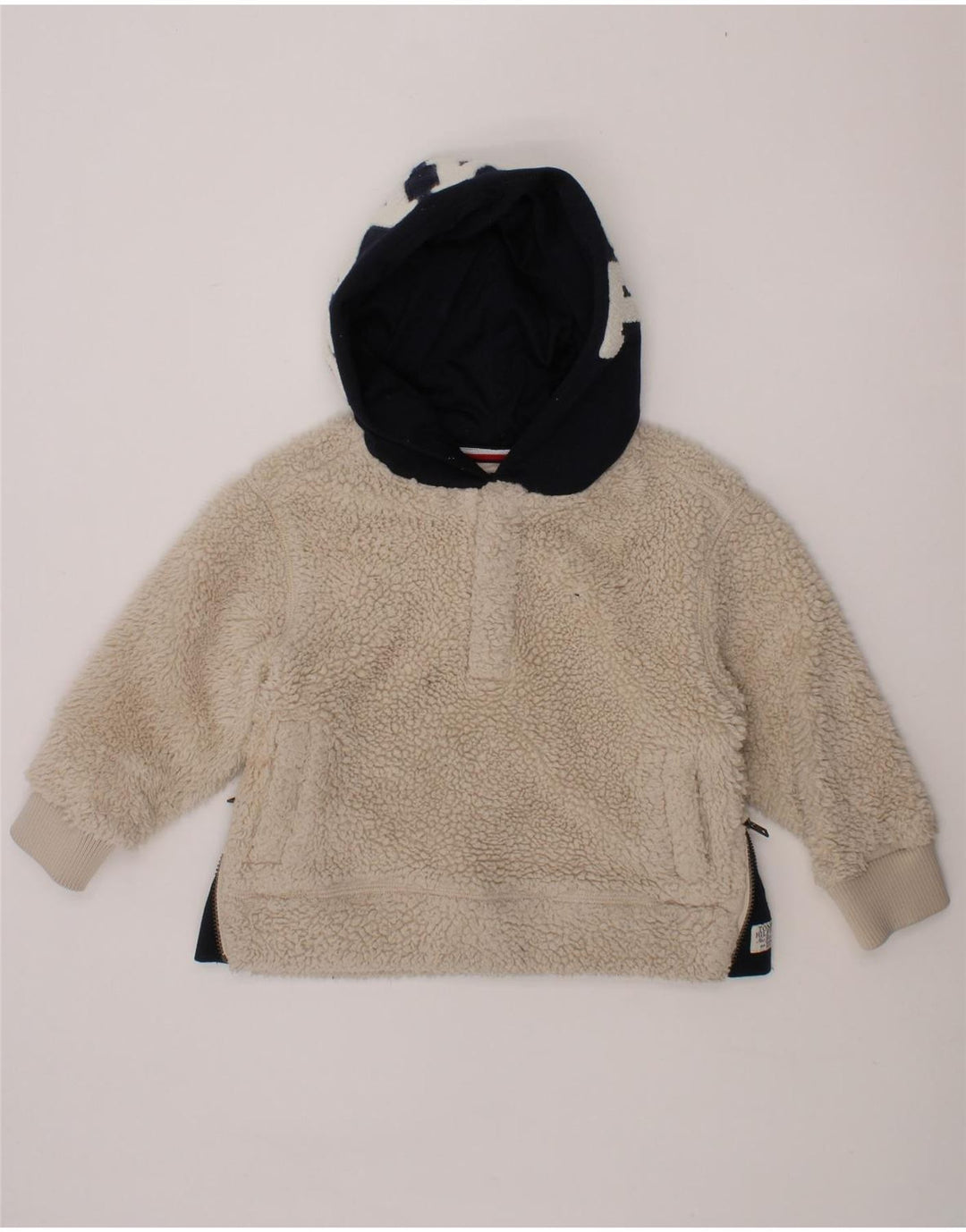 Suéter com capuz gráfico TOMMY HILFIGER para bebês meninos 12-18 meses branco