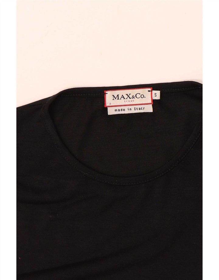 Colete feminino Max & Co. UK 8 pequeno preto