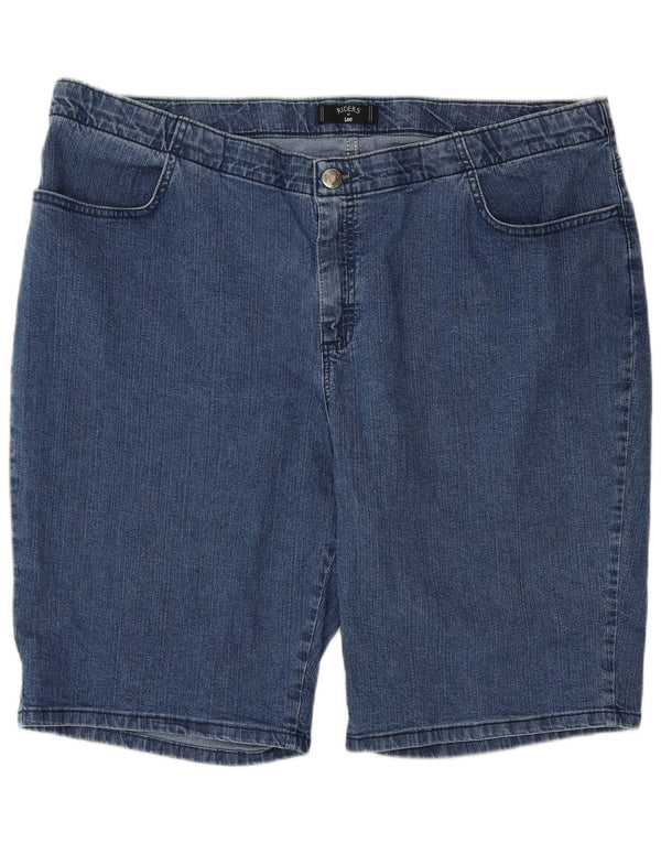 Shorts jeans Lee Womens Riders EUA 20 3XL W40 algodão azul