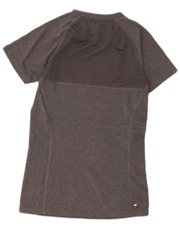 Camiseta feminina Ellesse com estampa gráfica UK 10 pequena cinza poliéster