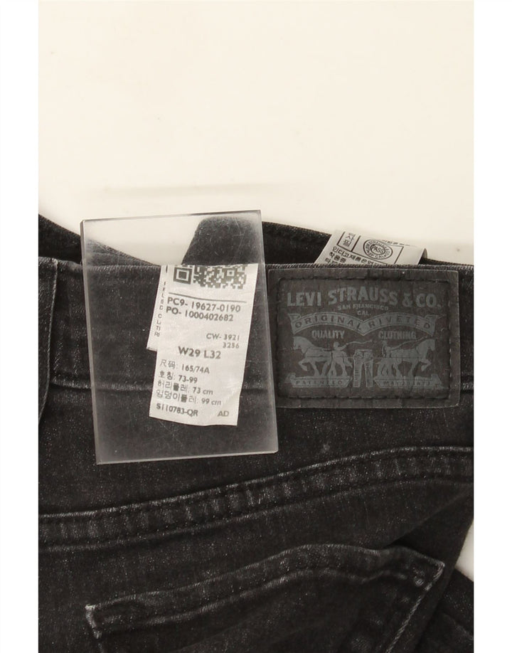 Calça jeans feminina Levi's 312 Shaping Slim W29 L32 algodão preto