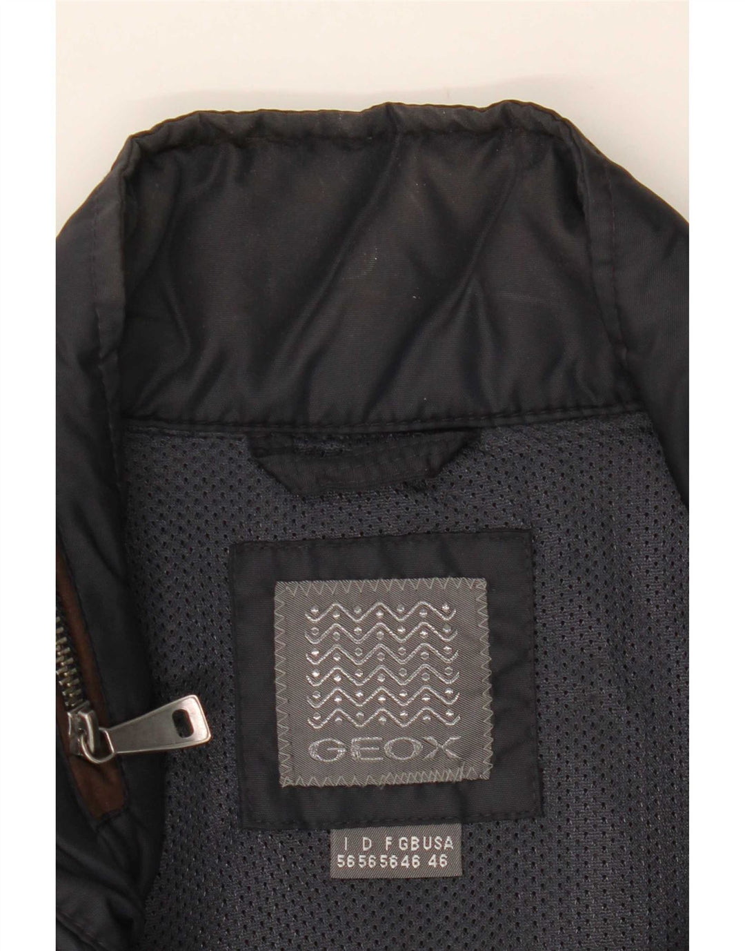 Jaqueta utilitária masculina Geox com capuz UK 46 3XL azul marinho
