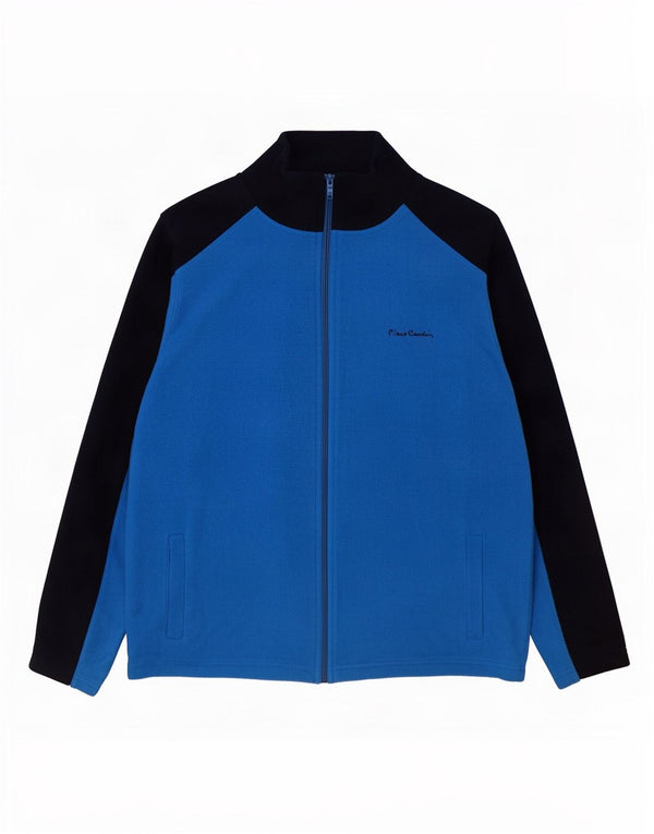 Jaqueta de lã masculina Pierre Cardin Reino Unido 40 grande poliéster Colourblock azul