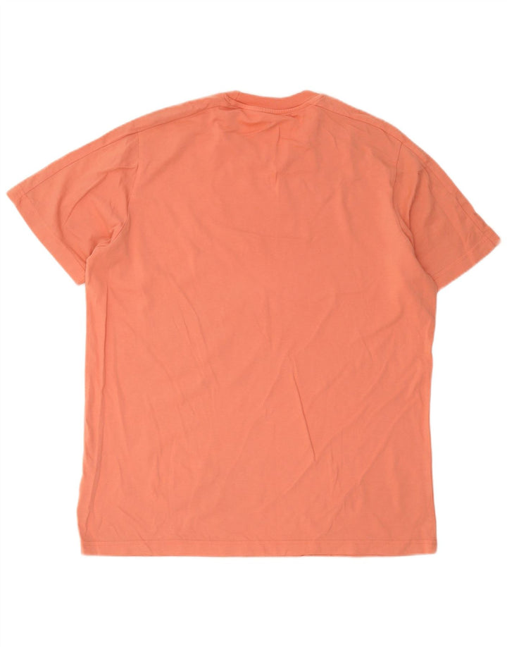 Camiseta masculina Adidas grande algodão laranja