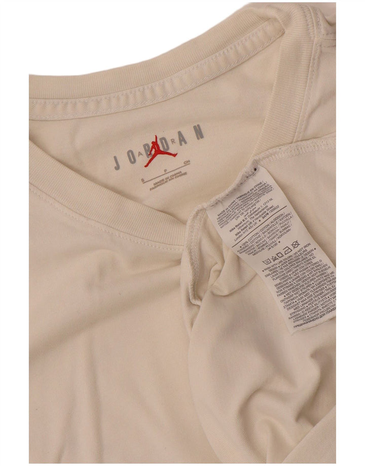 Camiseta Jordan masculina Air Graphic Top pequeno algodão branco