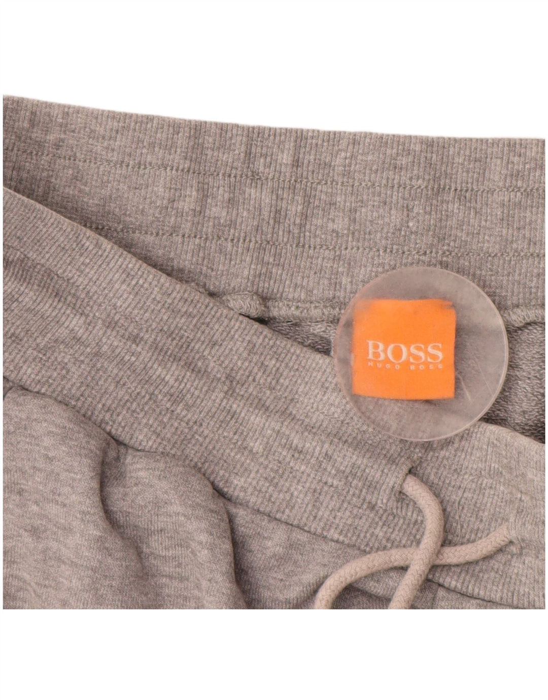 HUGO BOSS Calça de treino masculina Joggers algodão cinza médio