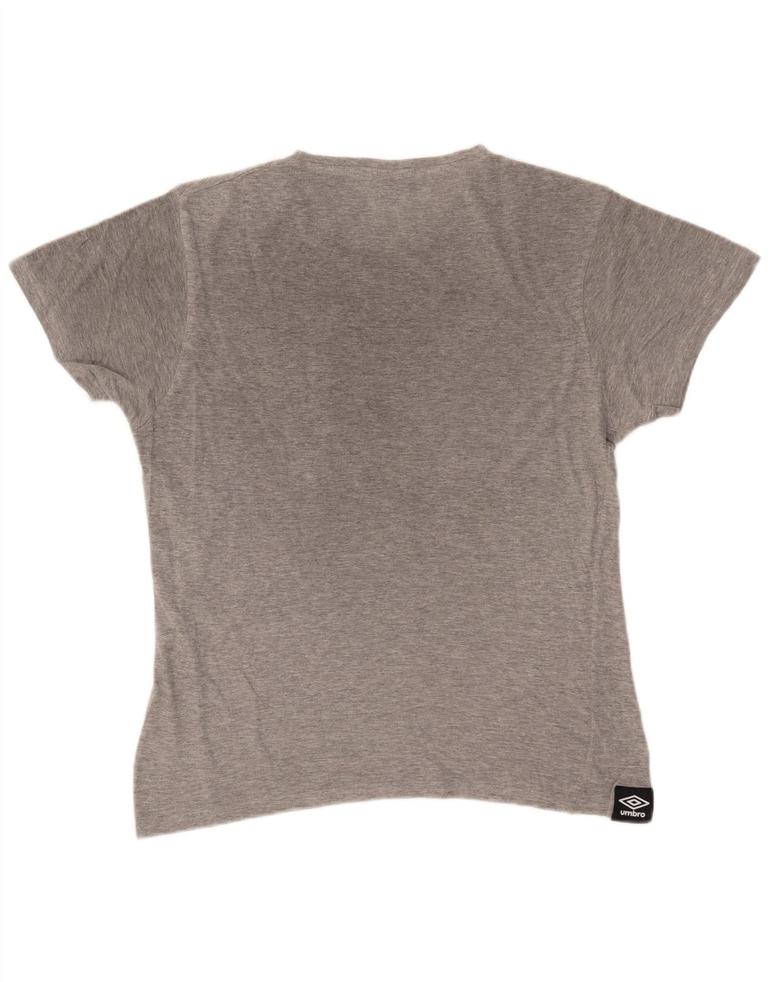 Camiseta masculina gráfica Umbro Top cinza médio algodão manchado