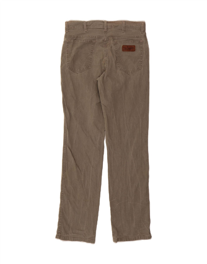 WRANGLER Mens Texas Stretch Straight Jeans W33 L32 Brown Cotton Vintage Wrangler and Second-Hand Wrangler from Messina Hembry 