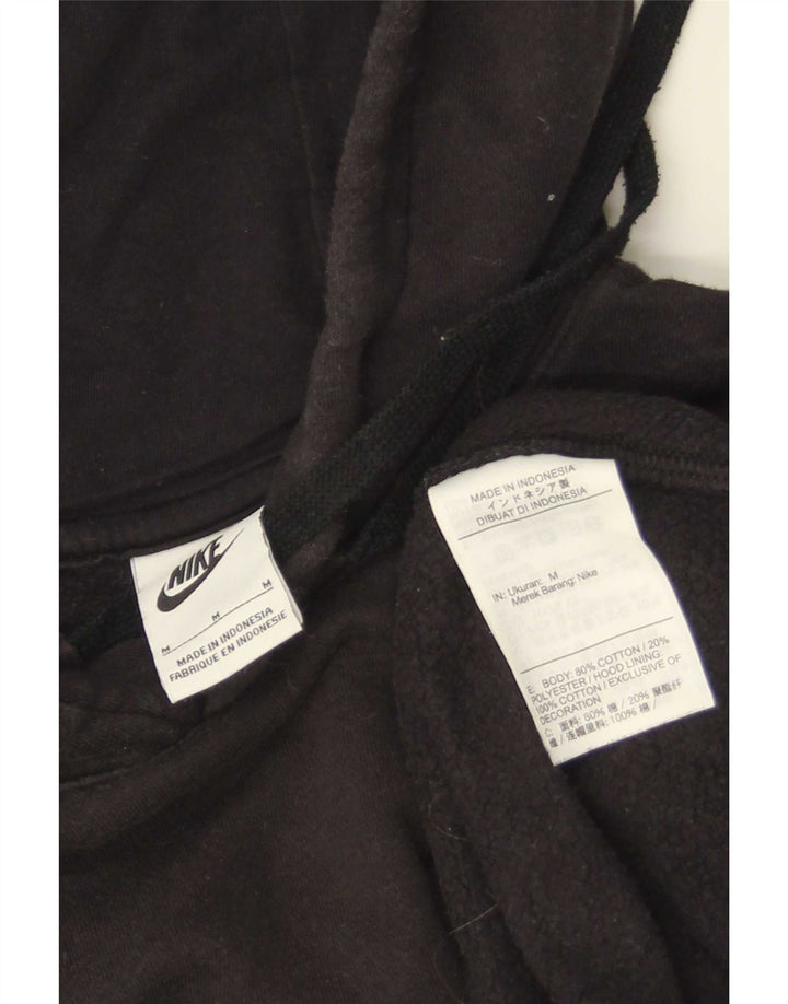 Nike Mens Hoodie Jumper Médio Algodão Preto