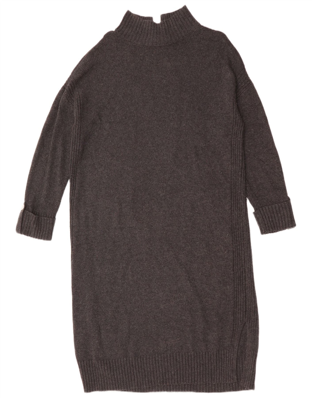 Vestido jumper feminino MINT VELVET manga comprida oversized Reino Unido 14 cinza médio