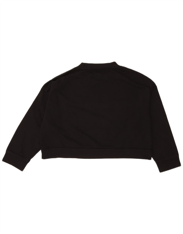 ELLESSE Suéter feminino oversized com estampa gráfica UK 14 médio preto