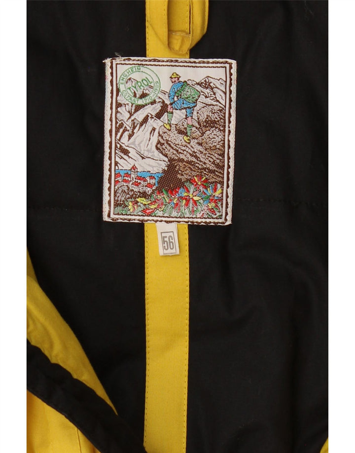 Jaqueta utilitária masculina VINTAGE de grandes dimensões IT 56 3XL algodão amarelo