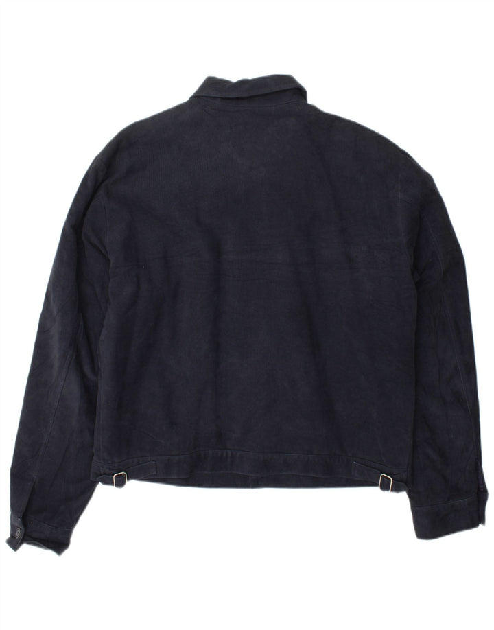 Jaqueta bomber masculina Guess UK 40 grande algodão azul marinho