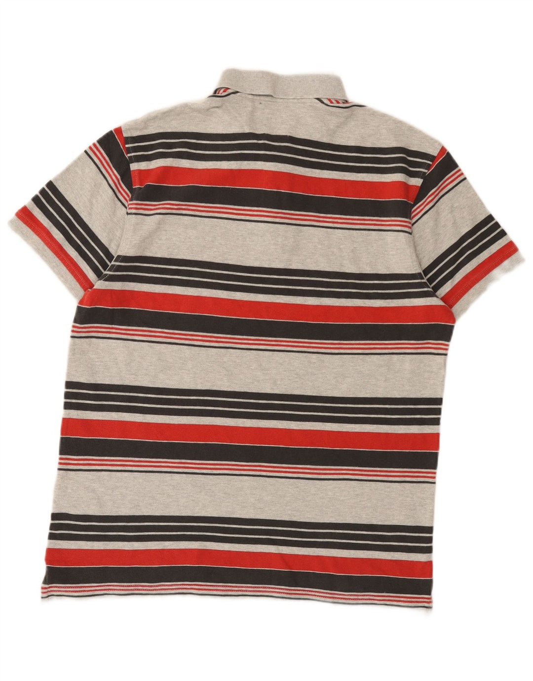 Camisa polo masculina Levi's Standard cinza médio listrado algodão