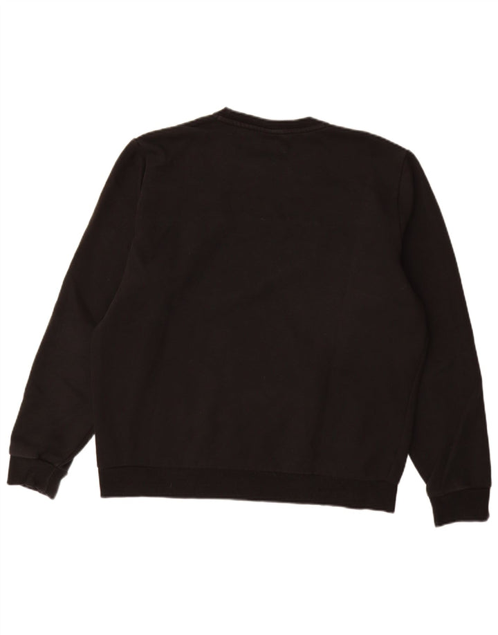 PUMA moletom gráfico masculino jumper grande algodão preto