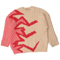 Zara Suéter feminino com gola redonda, Reino Unido 14 Médio Off White Poliéster