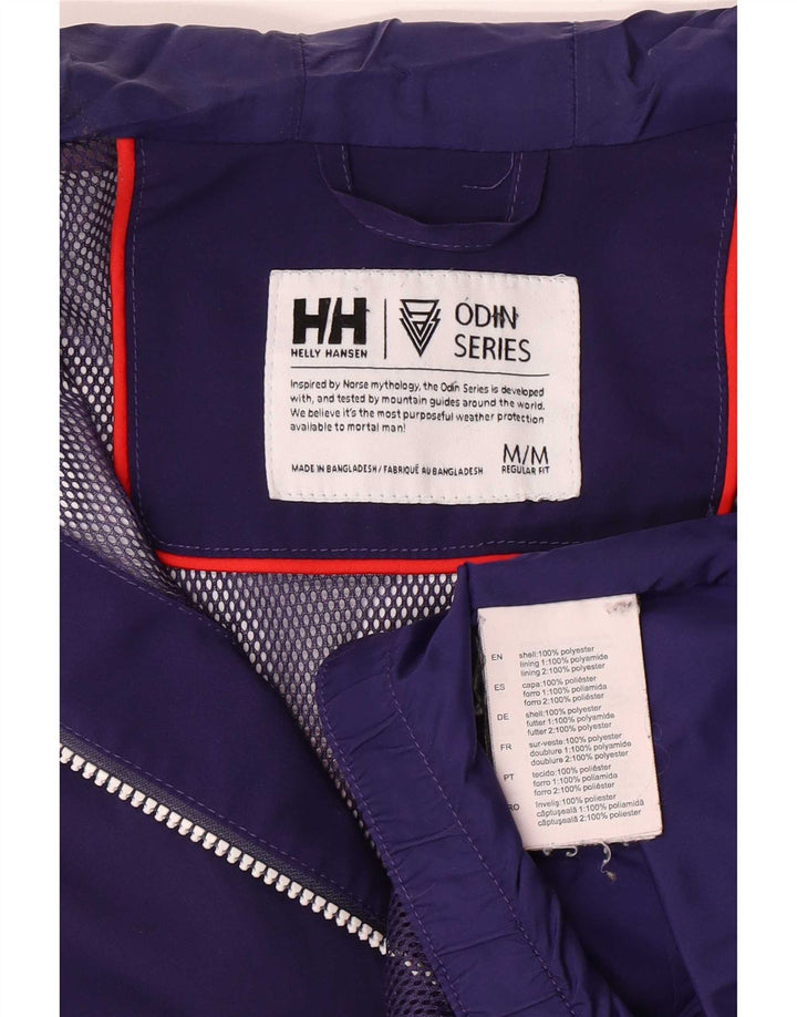 Helly Hansen Jaqueta de chuva feminina com capuz Reino Unido 14 Poliéster roxo médio