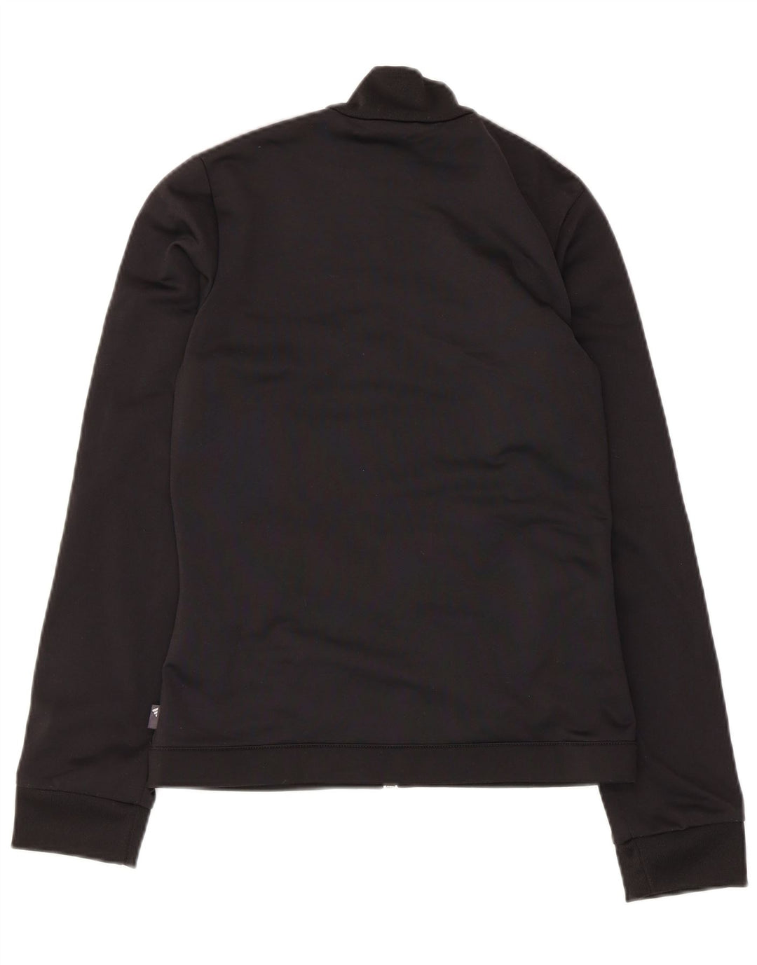 Adidas Womens Tracksuit Top Jacket UK 8 Pequeno Preto Colourblock Poliéster