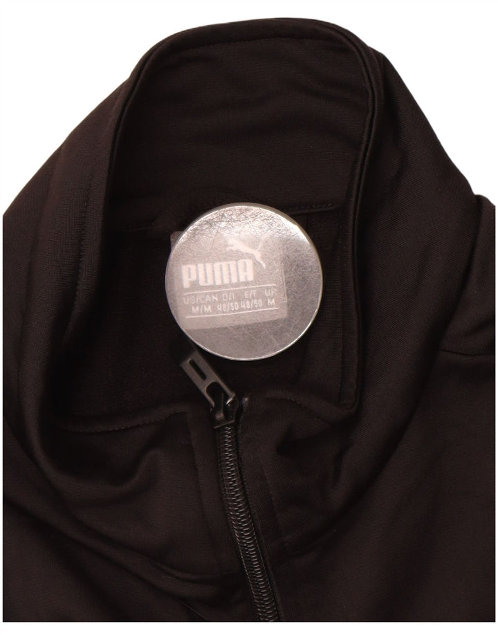 PUMA Mens Graphic Tracksuit Top Jaqueta Médio Preto Poliéster