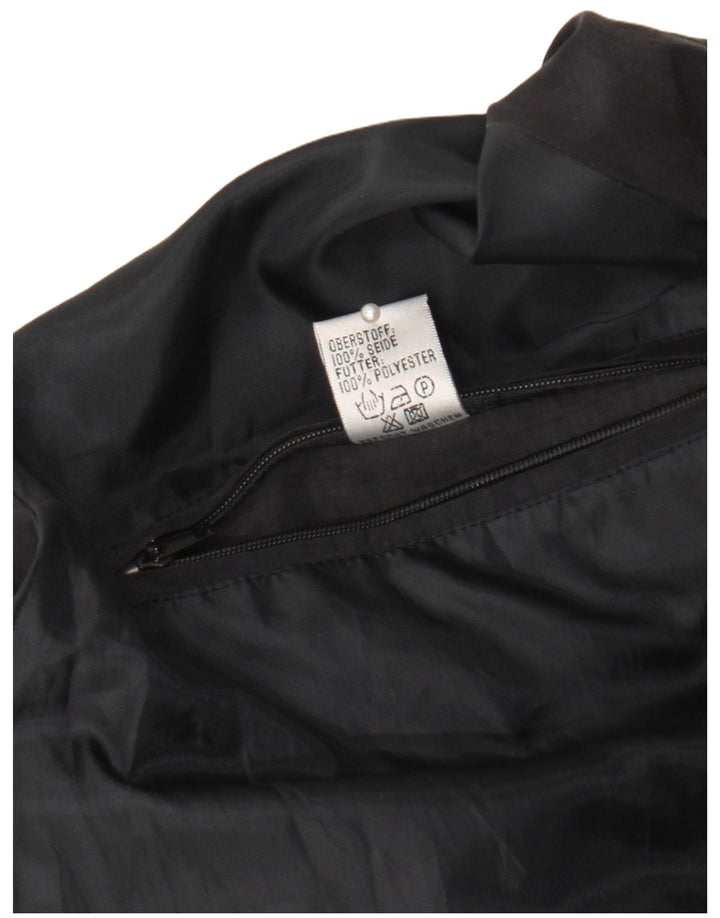 Jaqueta bomber masculina vintage IT 48/50 Seda geométrica multicolorida média