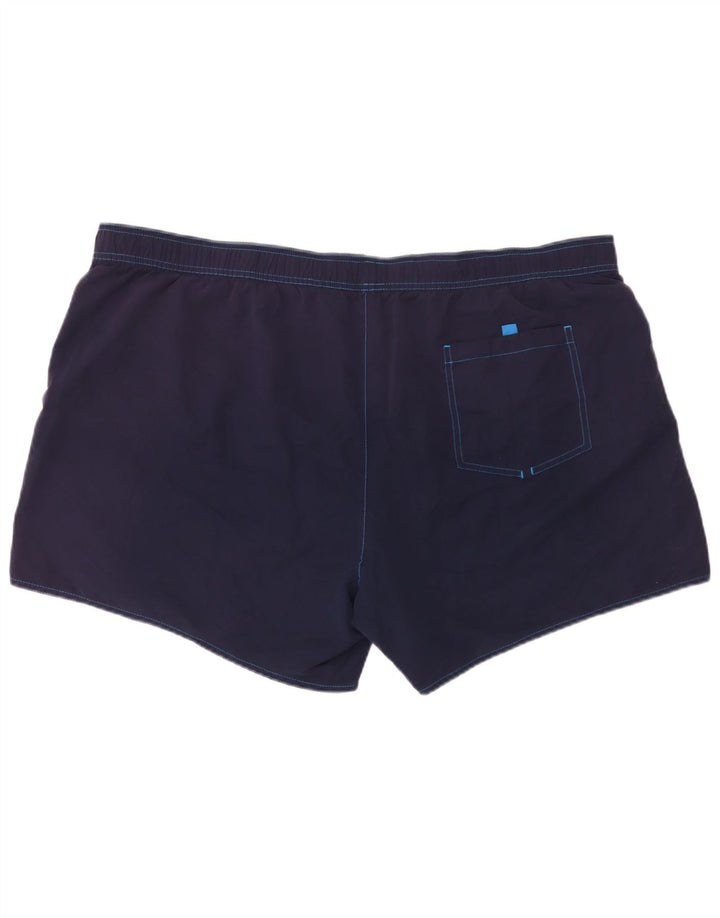 Shorts de natação masculino Brugi 4XL poliéster colorblock azul marinho