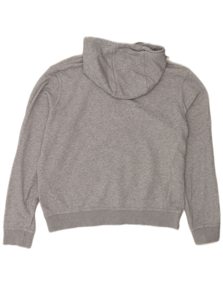 Moletom com capuz masculino Nike médio cinza manchado de algodão