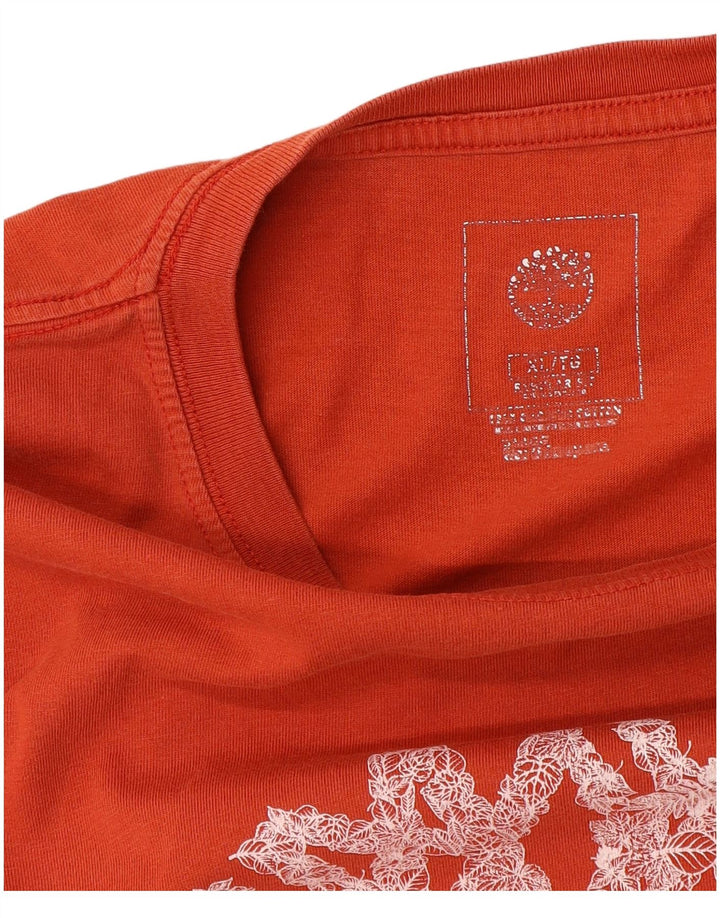 Camiseta masculina Timberland Regular Fit Graphic Top XL Laranja