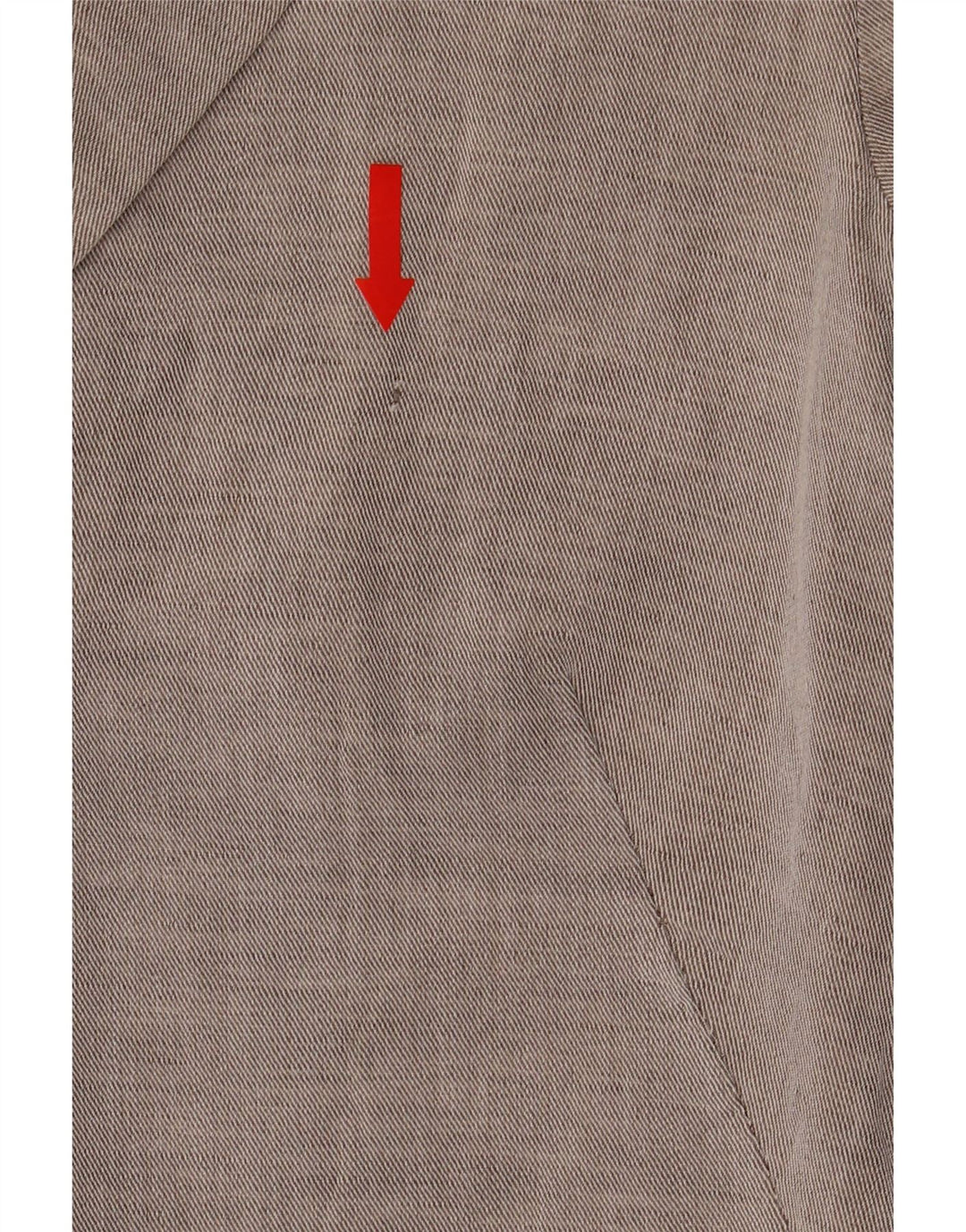 Zara Womens Open Crop Blazer Jacket Reino Unido 12 Médio Algodão Cinza