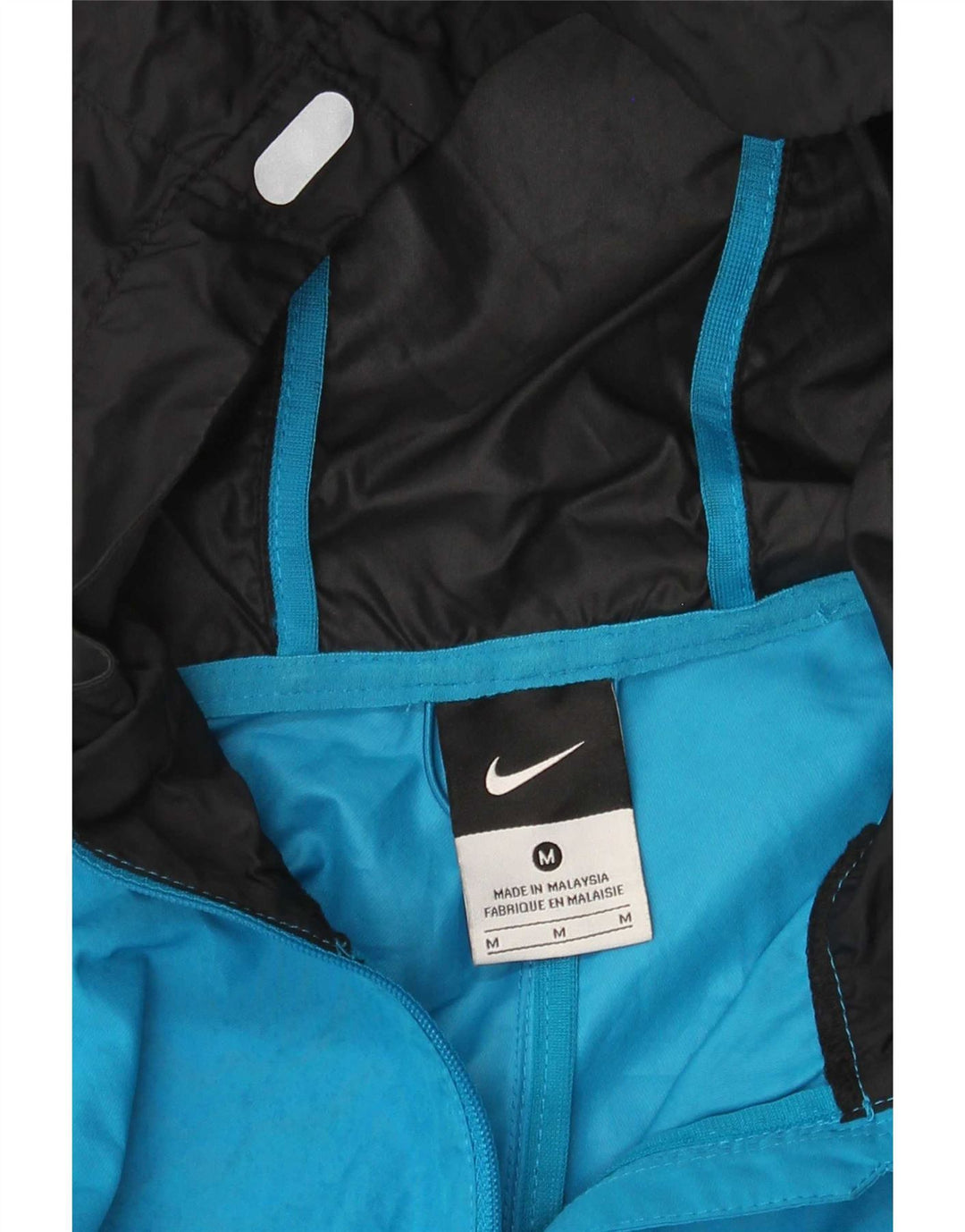 Nike Womens Hooded Tracksuit Top Jacket UK 14 Médio Azul