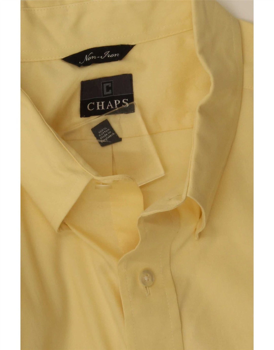 Camisa masculina Chaps Ralph Lauren XL algodão amarelo