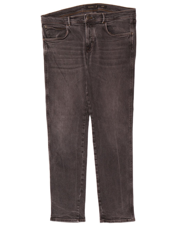 Jeans Slim Masculino Massimo Dutti EU 46 XL W36 L32 Cinza Algodão