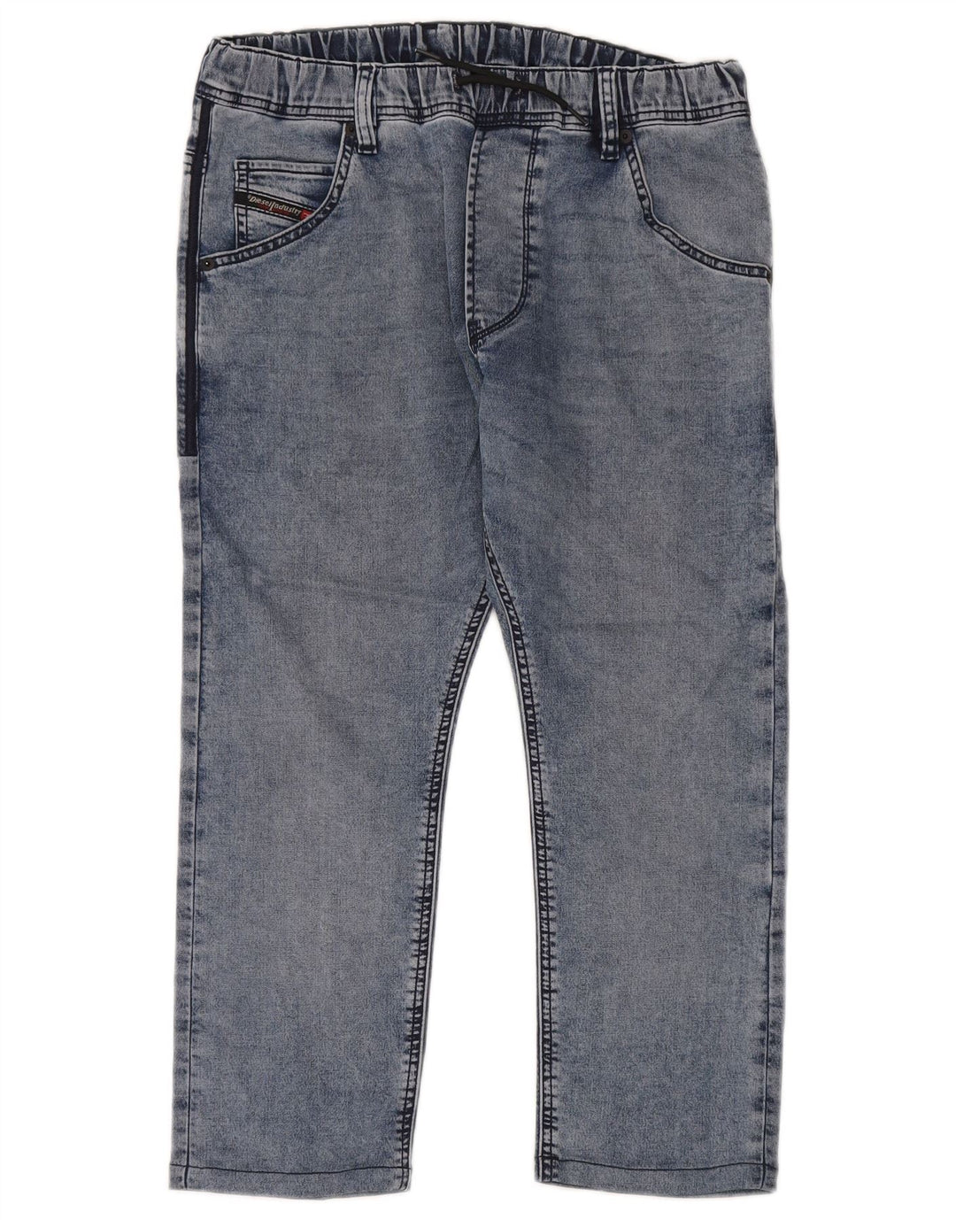 DIESEL Meninos Capri Jeans 15-16 Anos W32 L23 Azul Lyocell
