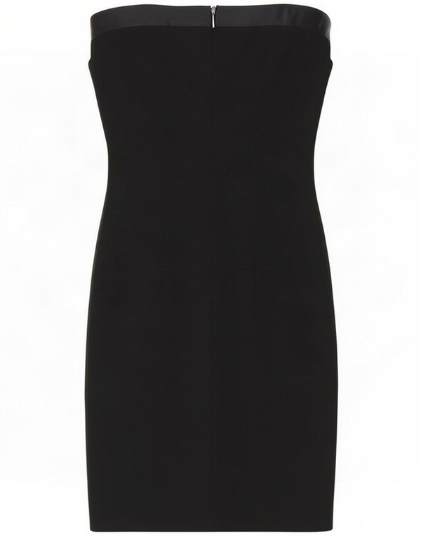 Dsquared2 Womens Strapless Bodycon Dress IT 38 XS Black Wool