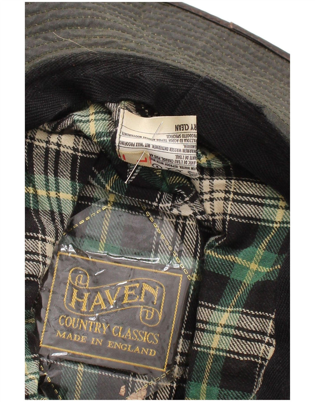 Balde encerado masculino vintage Chapéu grande algodão cáqui