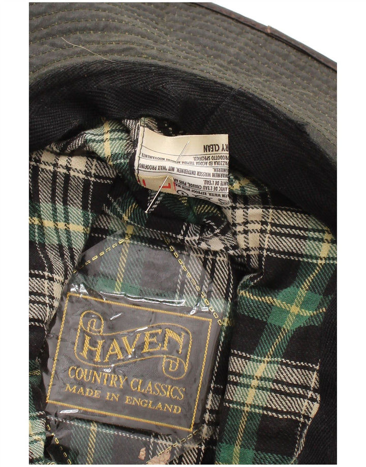 Balde encerado masculino vintage Chapéu grande algodão cáqui